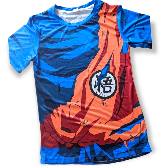BATTLE DAMAGED GOKU ARMOR MEN'S T-SHIRT - Picture 5 of 6